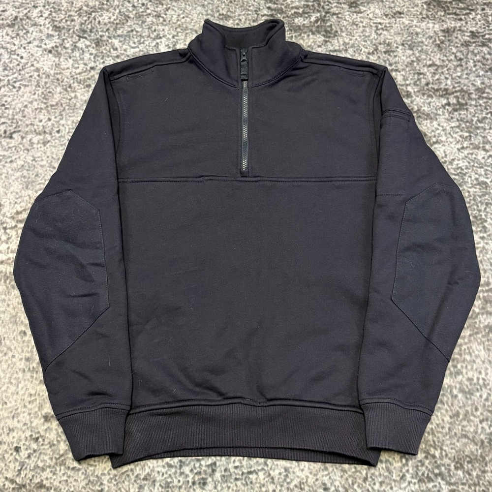 511 Tactical Series Job Sweatshirt 1/4 Zip Mens Small Black Fleece Utility